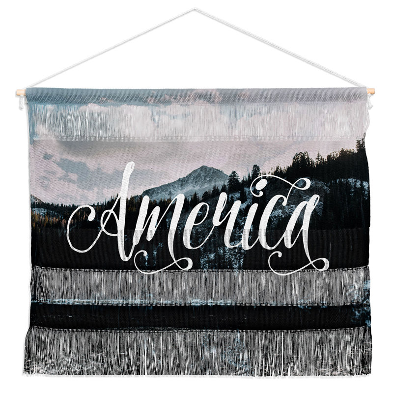 Suspension murale de beauté american, H 16 po l 22 po