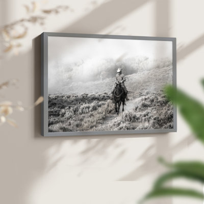 Cowboy -Framed Print - Restickable