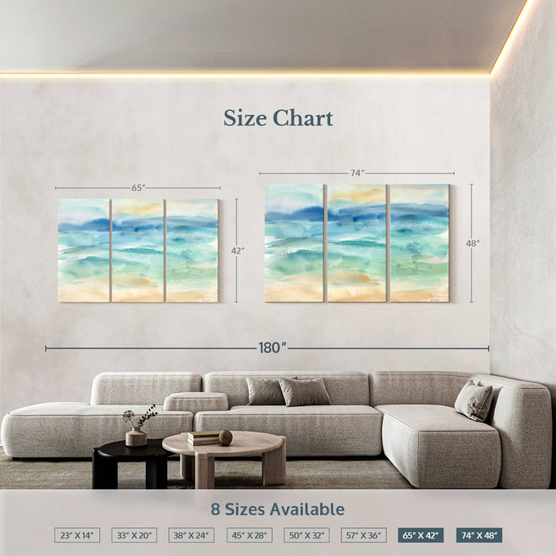Avery Abstract Seascape I, 42" H x 65" W