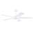 46" 5-blade White Modern Ceiling Fan With Lights And Remote Control-1589971746