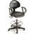 Backed Adjustable Height Ergonomic Lab Stool with Footring Wheels