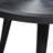 Vortex Round End Table In Solid Mango Wood Top In Black Finish & Iron Legs
