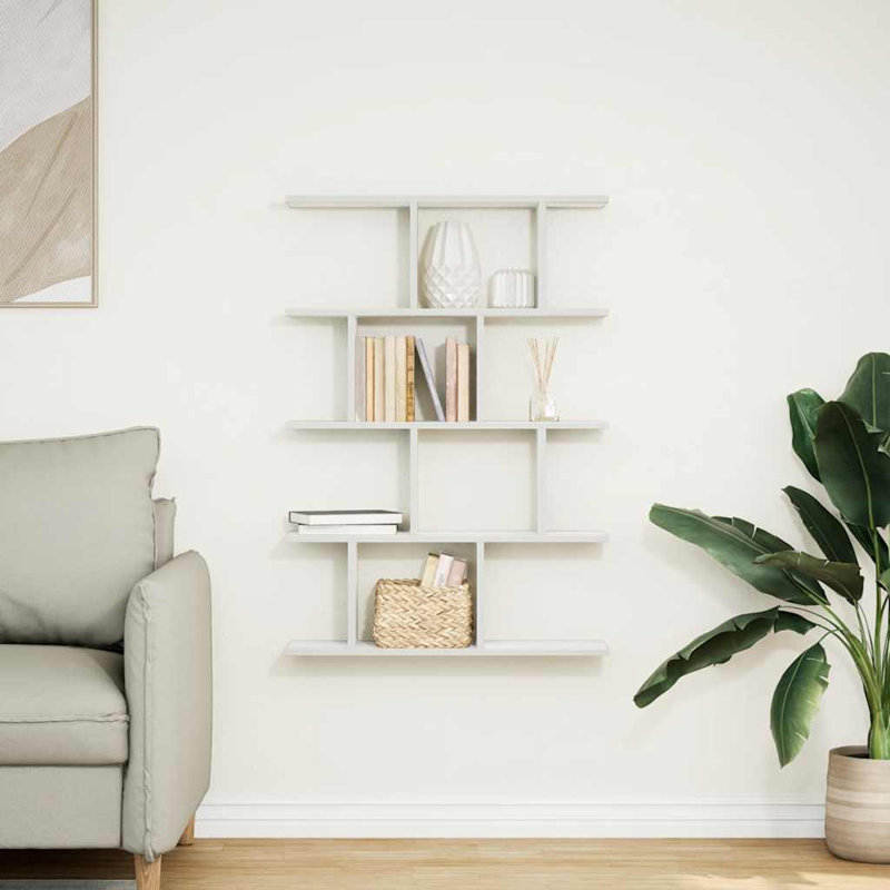 Aythan 12 Piece Bracket Shelf, White