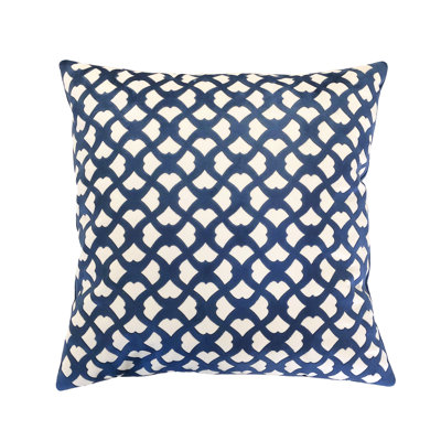 Cut Velvet Appliqued Pillow Cover