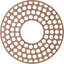 Médaillon de plafond en bois ajouré 28 po x H 10 po x P 1/8 po x P 1/8 po-63411992-63412005