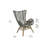 Explorer Upholstered Accent Chair with Ottoman