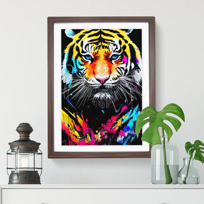 Painted Tiger No.1 Abstract - Wall Art