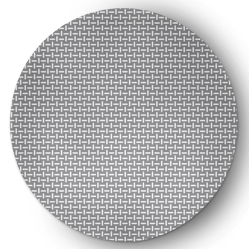 Chenille Geometric Indoor Rug, Round 5'
