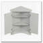 Armoire de rangement d'angle pour salle de bain avec tablettes réglables-167554263