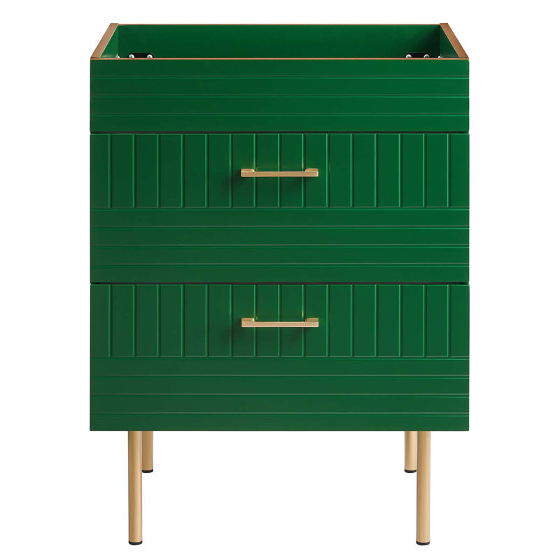 Meuble-lavabo de salle de bain 24 po Modway (lavabo non inclus), Vert