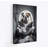 Bulldog Sat On Toilet Reading Newspaper - Wrapped Canvas Print