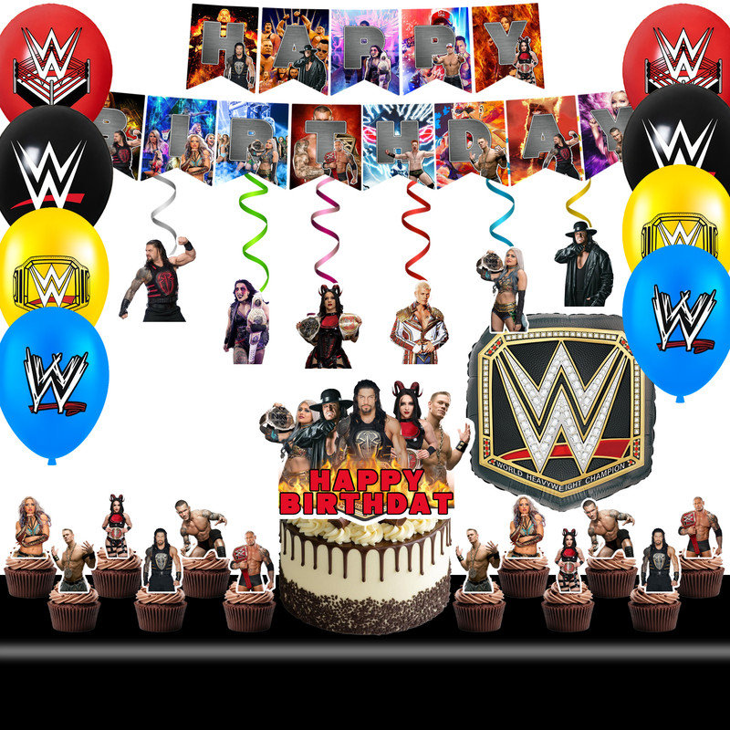 Wrestling Match Birthday Party Decorations Sets