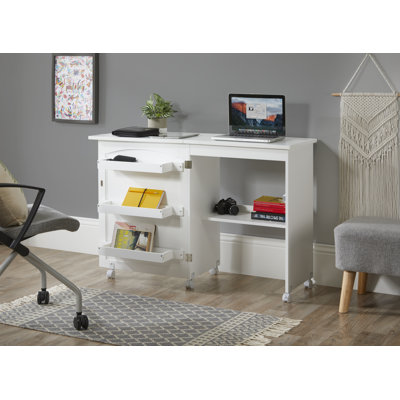 Owatonna 59cm x 40cm Foldable Craft Table with Wheels