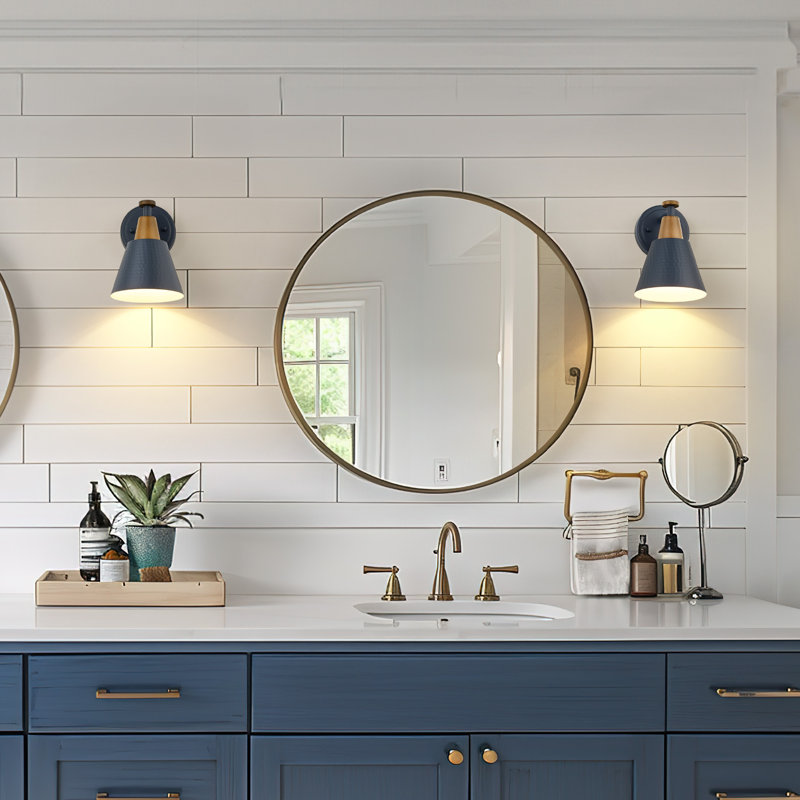 Mudge Armed Sconce, Blue