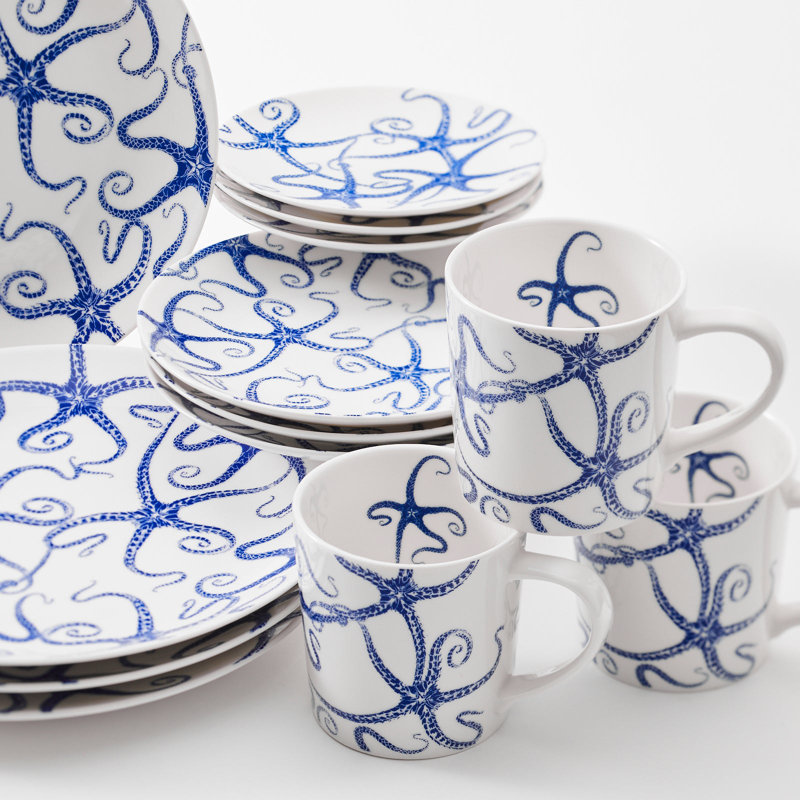 Starfish Handmade Porcelain Dinner Plate