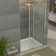 48"- 49" W x 76" H Single Sliding Frameless Shower Door with 5/16 in. Clear Tempered Glass