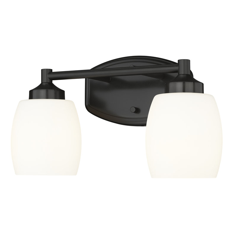 Kendrick 2 Light Vanity, Matte Black
