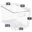 Paquet de 8 contenants de rangement empilables transparents avec couvercles pour la cuisine, le garde-manger et l'armoire Sorbus (grand, très grand)-128732759-128732760