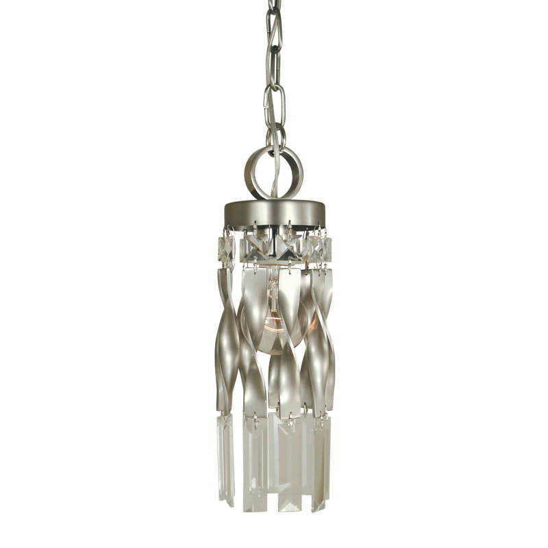 Mini-luminaire suspendu 1 lumière Kahlynn par Everly Quinn