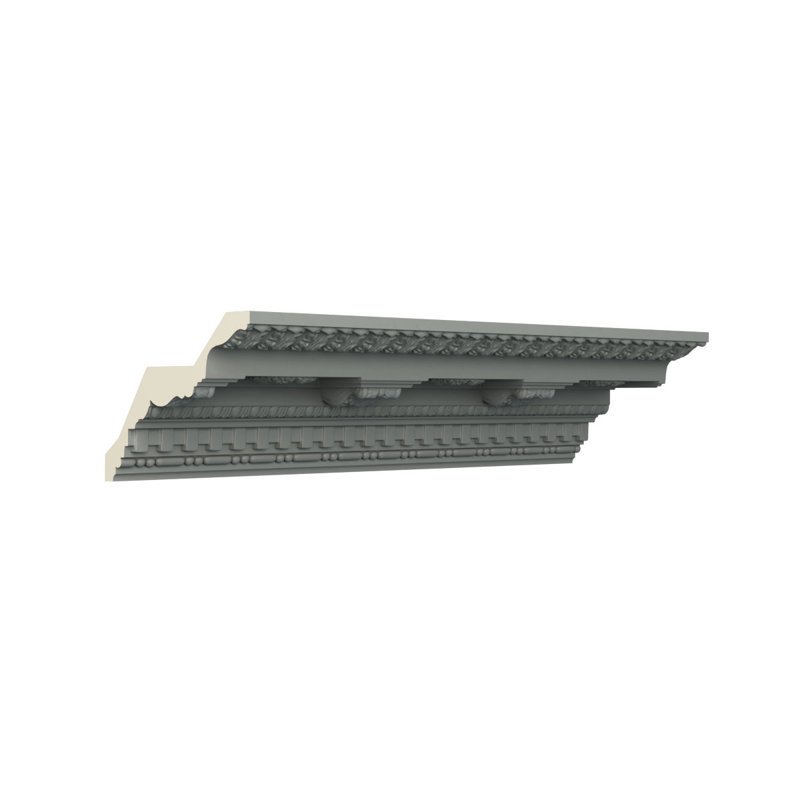 Leighton 96" Gray Polyurethane Crown Moulding