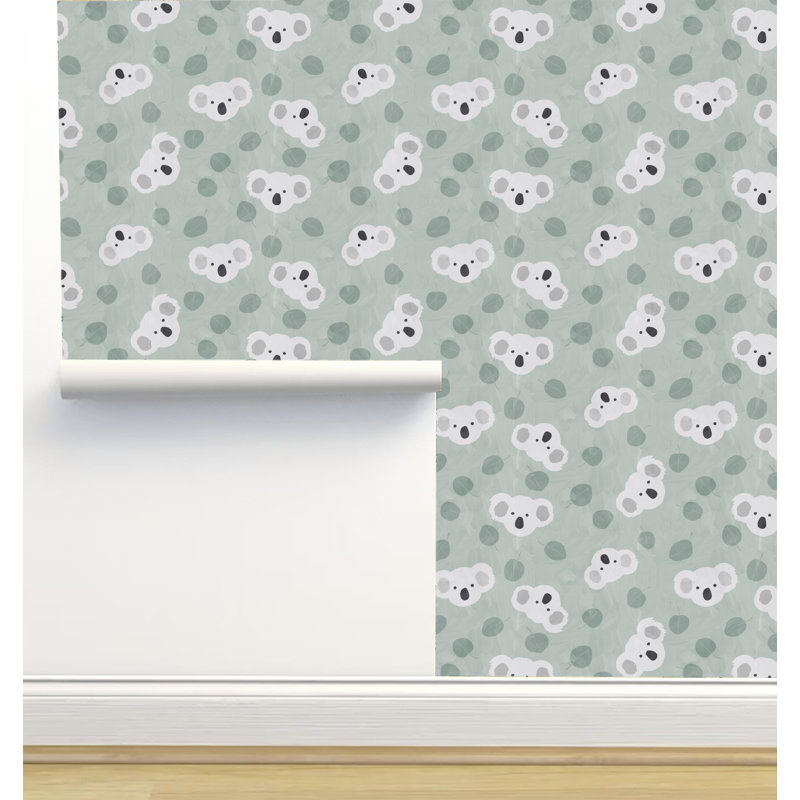 Rouleau de papier peint auto-adhésif texturé L 6 pi x l 24 po Erin Kendal Designs, Vert