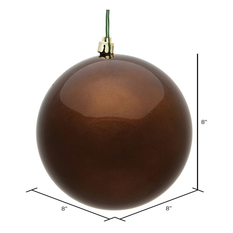 Décoration de boule décorative des Fêtes, Bonbon moka, H 8 po x l 8 po x P 8 po
