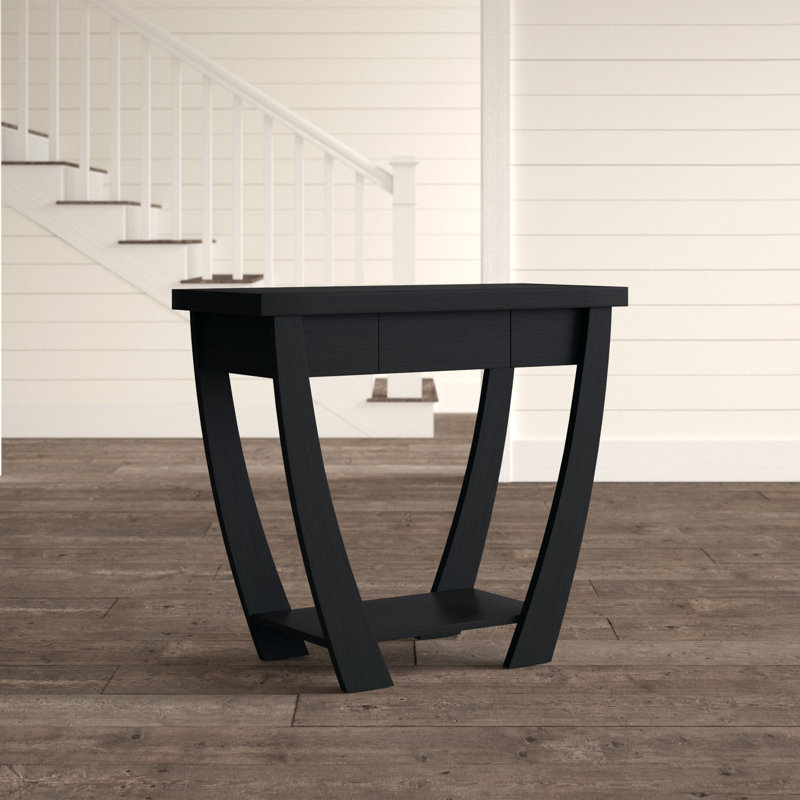 Manorville 91.44cm Console Table, Black