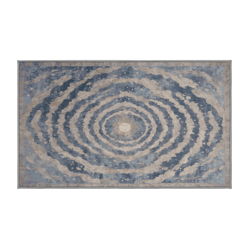 Tapis gris lavable à la machine, Rectangulaire 3 pi x 5 pi