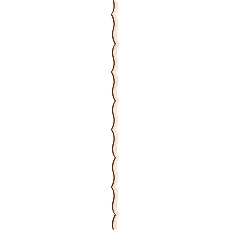 Birch Wood Decorative Slat Wall Panel Kit, 47" Height