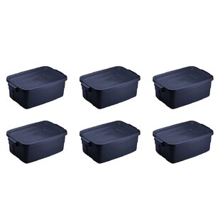 Rubbermaid 8 Gallon Impact Resistant Square Action Packer Storage, Included Lid, 1 Each