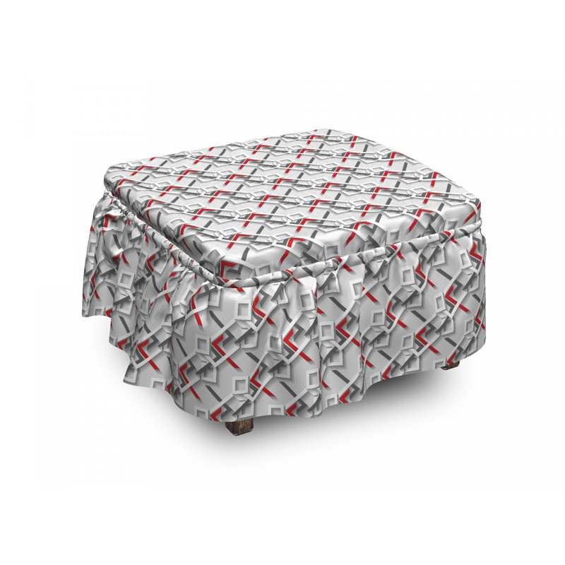 Housse pour repose-pieds grid