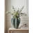 16" Green Ceramic Tulip Table Vase