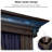 Purple Leaf Hardtop Gazebo Canopy With Netting And Curtains, With 48 Ft String Lights-102830644