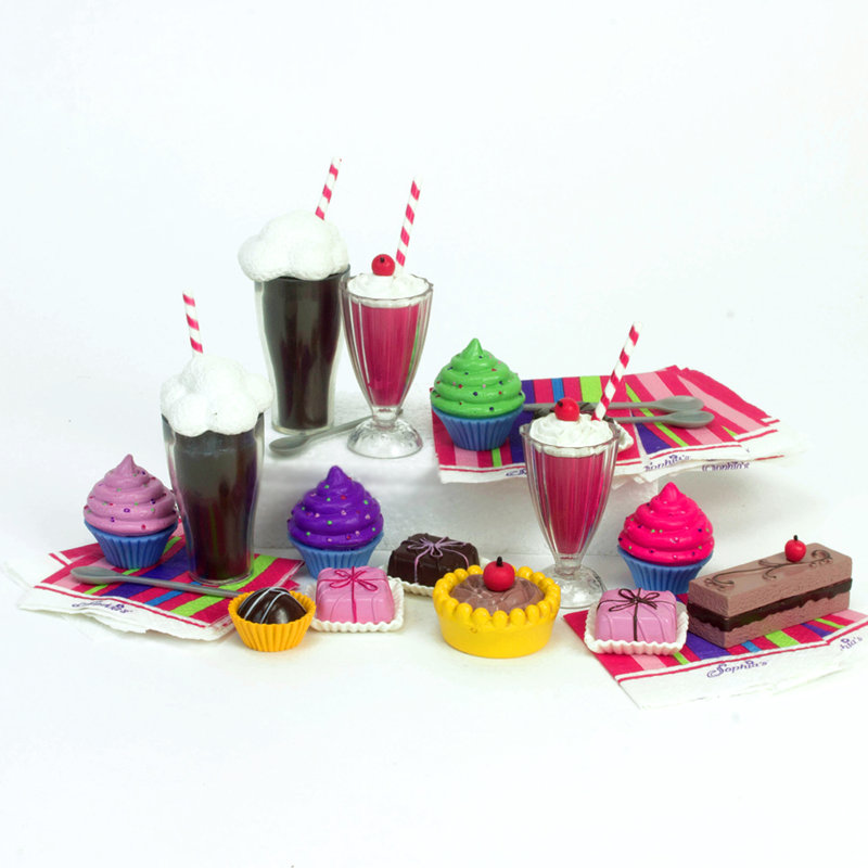 Sophia’s 27-Piece Sweets & Soda Fountain Accessories Set for 18" Dolls