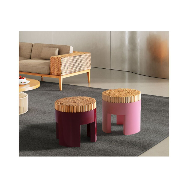 Chiquita Accent Stool, Lemon Yellow