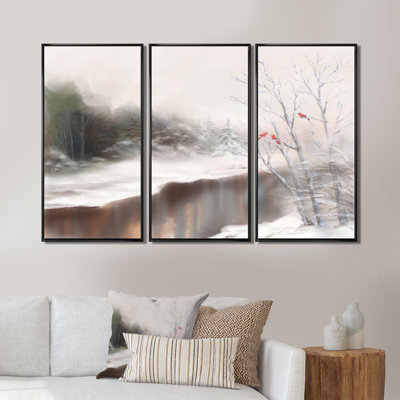 " Snowy Silence " 3 - Pieces
