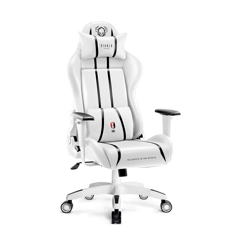 Executive Chair, White/Black, White