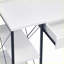 Bureaux avec tiroir de rangement + 8 compartiments ouverts, blanc moderne et amp; Bureau noir, l 47,5 po x P 24,5 po x H 41,5 po | Blanc + noir | Bois + métal-1679541749