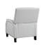 Fauteuil inclinable à dossier poussoir de style transitionnel en chenille de style transitionnel à dossier poussoir