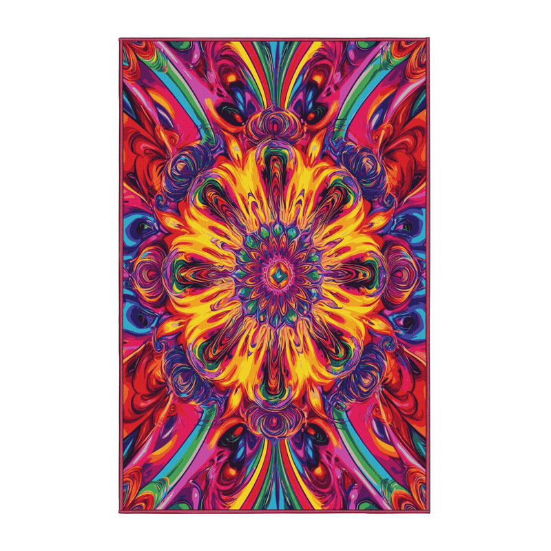 Psyche Wave Rug, Rectangle 4' x 6'