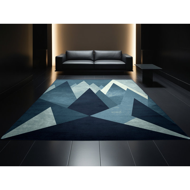 Tapis gris moelleux doux et moelleux Défino, Carré 7 pi