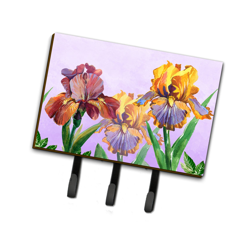 Metal Wall Organizer with Key Hooks