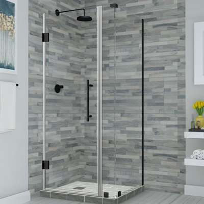 Bromley Frameless 30.25" x 72" Rectangle Hinged Shower Enclosure