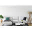 Coussin décoratif moderne à motif de feuilles avec insert-103514784-103514778