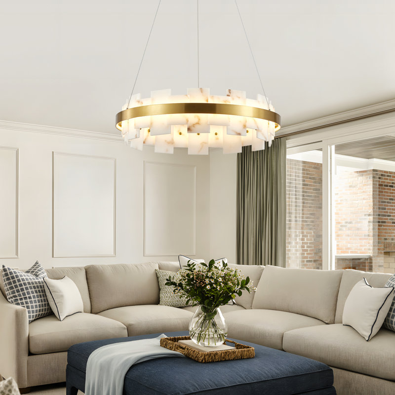 Luminaire de lustre moderne à hauteur réglable moderne pour salon