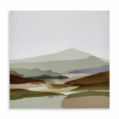 Peaks Landscapes Green Tablecloth | Indoor Outdoor Decor