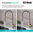 KRAUS Bolden Commercial Style 2-Function Single Handle Pull Down Kitchen Faucet-99355386