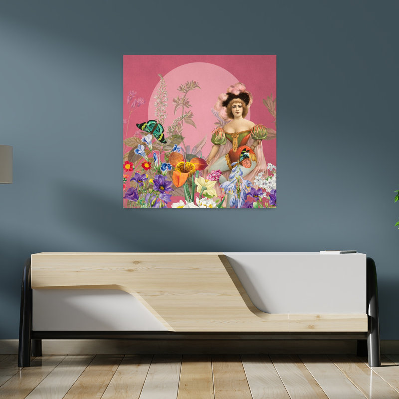 Art contemporain, art mural rétro, H 36 po x l 36 po