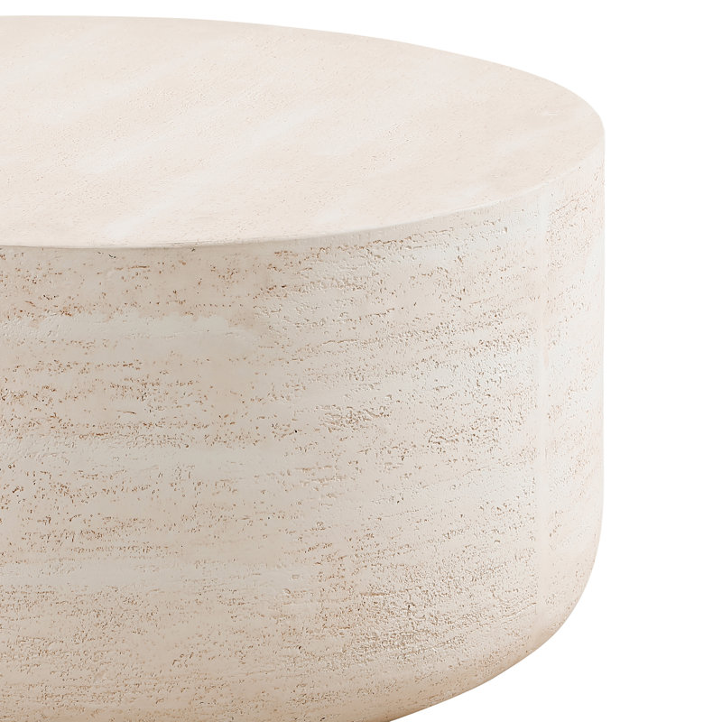 Ensemble de tables basses rondes en céramique 3 pièces Durkin