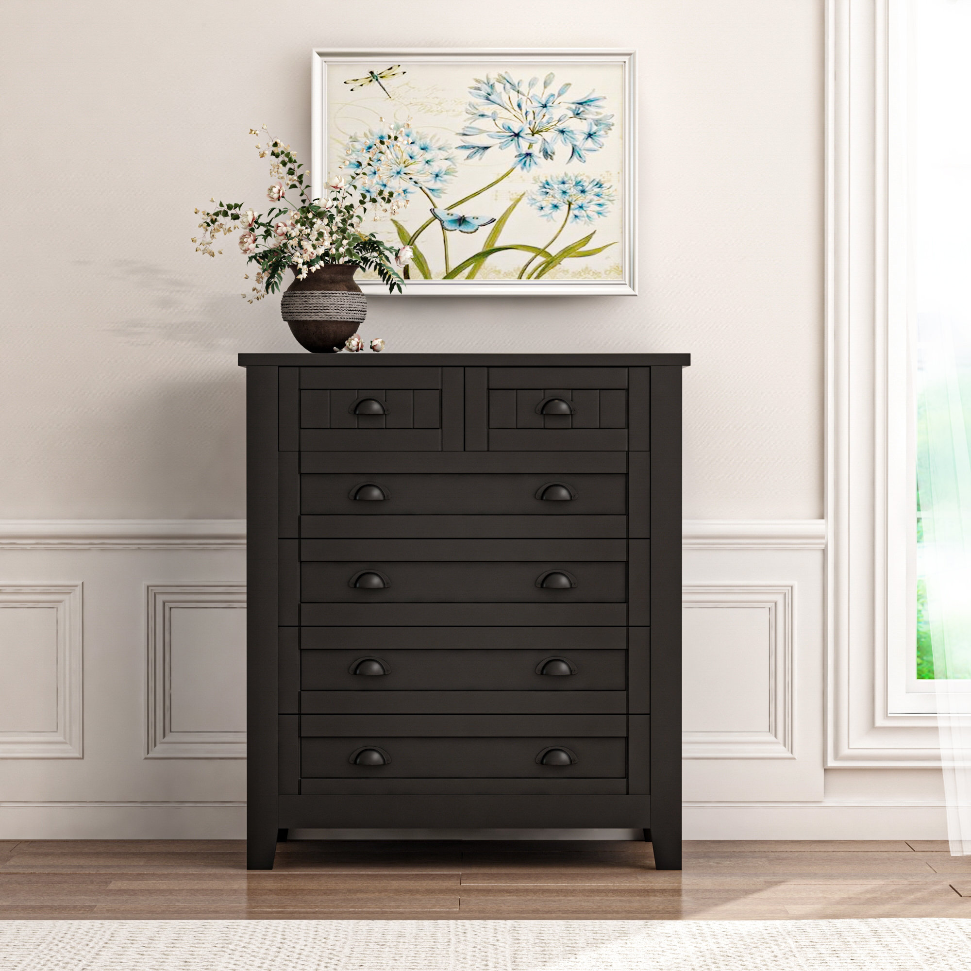 Red Barrel Studio Fitzke Dresser for Bedroom, Chest of Drawers, 6